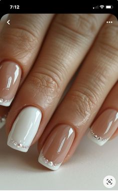 Nails For Engagement Pictures, Semipermanent Nails, Unghie Nail Art, Wow Nails, Manicure Nail Designs, French Manicure Nails, Simple Gel Nails, Work Nails