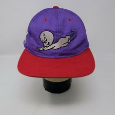 Rare Vintage AMERICAN NEEDLE Casper The Friendly Ghost 1993 Snapback Hat Cap 90s flaws -light blemishes on bill Thanks for checking out  DasCardHaus! We provide you great deals on sports cards, collectables, records, books, and vintage clothing items such as shirts, jackets, and hats. All items are shipped out via USPS and we use eBay’s global shipping program for international orders. If you have any questions, comments or concerns please ask and we will get back to you as quick as we can.  I d 90s Style Adjustable Baseball Cap With Curved Brim, 90s Style Adjustable Curved Brim Baseball Cap, 90s Style Curved Brim Baseball Cap For Streetwear, Vintage Flat Bill Dad Hat For Streetwear, 90s Style Adjustable Snapback Hat With Curved Brim, Vintage Flat Brim Hat For Streetwear, Vintage Flat Brim Fitted Hat For Streetwear, Vintage Curved Brim Hat For Streetwear, Vintage Snapback Dad Hat For Streetwear