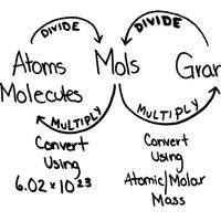 three circles labeled in different ways with arrows pointing to each other and the text below them