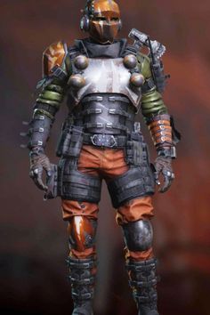 an action figure is shown in full armor and helmet, with two hands on his hips