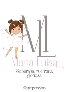 the front cover of mama lusa's children's book, with an illustration of a ballerina