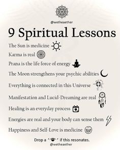 9 Spiritual Leasons | Positive self affirmations, Spiritual awakening signs, Spiritual psychology Empath Abilities, Spiritual Awakening Signs, Spiritual Journals, Spiritual Stuff, Spiritual Manifestation, Les Chakras, Lucid Dreaming