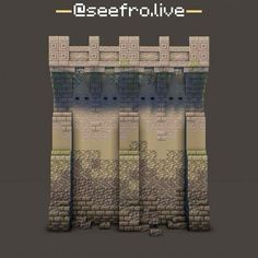 Minecraft Castle Color Scheme, How To Build Minecraft Castle, Castle Inspo Minecraft, Small Minecraft Castle Ideas, Minecraft Texturing Walls, Mountain Side Castle Minecraft, Minecraft Medieval Fortress, Minecraft Hill Castle, Minecraft Kingdom Builds