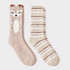 Enhance comfort with Women's Deer 2pk Cozy Crew Socks in Tan/Ivory 4-10. Designed with smooth toe seams making it ideal for women on the go. Made from a blend of polyester and spandex and other fibers, these socks provide the perfect stretch and fit. The lightweight knit fabric ensures all-day comfort, while the crew length keeps them securely in place. Cozy Soft Beige Socks, Snug Soft Beige Socks, Soft Snug Beige Socks, Soft Beige Socks For Fall, Snug Beige Soft Socks, Soft Beige Winter Socks, Candy Christmas, Sock Packs, Candy Christmas Decorations