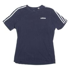 ADIDAS Mens T-Shirt Blue Short Sleeve Crew Neck L Blue Crew, Adidas Mens, Adidas Men, Cuff, Adidas, Crew Neck, Collar, Mens Tshirts, T Shirt