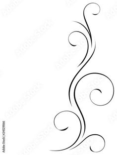 a black and white swirly design on a white background