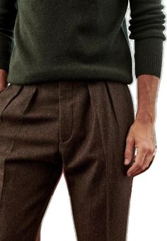 Brown Tweed, Men Stylish Dress, Blue Tweed, Cool Outfits For Men, Brown Pants