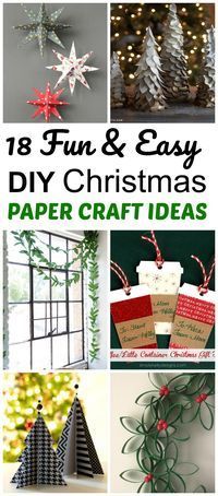 christmas paper crafts that are easy to make and great for the holiday season, including pine cones