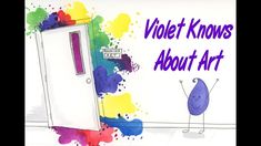 a drawing of a refrigerator with the words violet knows about art