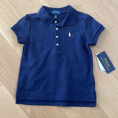 Button Down Polo With Pink Pony. Blue School Tops With Button Closure, Cute Blue Collared Top, Cute Blue Button-up Top, Basic Blue School Tops, Basic Blue Tops For School, Cute Blue Shirt With Button Closure, Cute Blue Tops With Button Closure, Button Down Polo, Ralph Lauren Blue