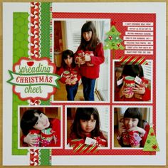 Birthday Scrapbook Pages, North Pole Christmas