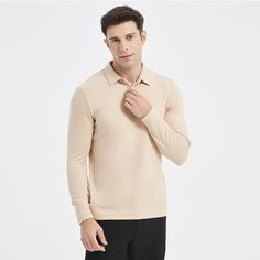 Men’s Polo Shirt Warm Long Sleeve
Size Chat： Casual Polo Collar Top For Business, Casual Business Top With Polo Collar, Long Sleeve Polo Shirt For Workwear, Long Sleeve Polo Shirt, Winter Colors, Long Sleeve Polo, Apricot, Dark Gray, Black Men