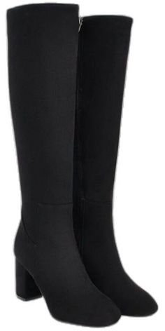 Chunky Heels, High Boots, Knee High Boots, Black Suede, Suede Leather, Knee High, Heeled Boots, Block Heels, Size 7