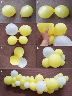 how to make balloons that look like they are floating in the air and being inflated