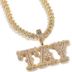 PRICES MAY VARY. 💎Material:Personalized custom letter necklace is made of high-quality copper with AAA zircon,hypoallergenic, no tarnish, and nickel-free.And the abundance of AAA zircon makes the jewelry sparkling and makes you stand out from the crowd wherever you go. 💎A Perfect Gift: Hiphop custom necklace can be a great gift for your boy friend, girl friend,brother, bro, sister,son, dad, loved one or a special treat for yourself.It will be the best hip hop gift for your friends and yourself Iced Out Cuban Link Chain, Fancy Watches, Letter Pendant Necklace, Customized Jewelry, Personalized Letters, Girl Friend, Custom Name Necklace, Copper Material, Cuban Link Chain