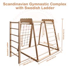 two wooden bunk beds are shown with measurements for each bed and the bottom is made out of