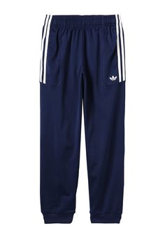 adidas Originals FLAMESTRK PANTS - Pantaloni sportivi - dark blue/white Jogging Bottoms, Tracksuit Bottoms, Adidas Originals, Jogging, Dark Blue, Blue White, Kids Outfits, Blue And White, Trousers