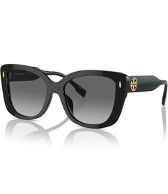 From Tory Burch&#x2C; these women's sunglasses feature: Acetate/Plastic frameButterfly shapeGradient lensRx-ableNon-polarizedApprox. 54mm lens-17mm bridge-145mm templeImported. Tori Burch, Tory Burch Sunglasses, Sunglasses Collection, Butterfly Sunglasses, Eyewear Womens, Butterfly Shape, Stylish Jewelry, Women's Sunglasses, Dillard's