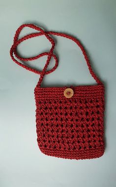 Stylish and Practical Red Phone Bag! 🌸 If you are looking for a stylish bag that you can always carry your phone with you, here is the product you are looking for! This hand-crocheted red phone bag combines elegance and functionality. 📱 Perfect Fit: With a width of 16 cm and a length of 19 cm, this bag fits perfectly to the exact size of your phone. You can carry your phone safely and protect it from scratches. 🌟 Quality Material: Knitted from high quality paper rope, this bag stands out with Bag Stand, Stylish Bag, Surprise Gifts, Phone Bag, Hand Crochet, Mini Bag, Purses And Handbags, Shoulder Bags, Best Gifts