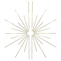 an image of a sunburst that is drawn in gold