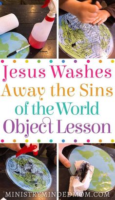 Jesus Washes Away the Sins of the World Object Lesson Activity