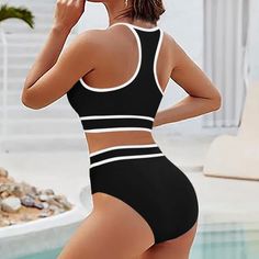 2024 Summer Chic: Push-Up Bikini Set for Women - Beachwear Bathing Suits - Akolzol.com Beach Holiday Fashion, Swimwear Outfits, Sport Swimsuit, Swimsuits Women, Bathing Suit Patterns, Swimsuits Sporty, Sports Swimsuits, Summer School Outfits, Swimsuit With Shorts