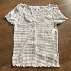 Nwt Gap Adult Modal Ribbed T-Shirt Small Color: Grey Stripe White Cream, Grey Stripes, Colorful Shirts, Gap, Color White, Womens Tops, Cream, Grey, Women Shopping