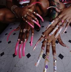 90s Nails Acrylic Black Women, Black Women Nails, 90s Images, Bday Nails, I Love Being Black, Airbrush Nails