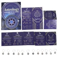 Dive into the fascinating world of astrology and uncover the mysteries of the cosmos with SpiceBox's Gift Box Astrology kit! Explore the deep celestial insights that your Sun sign can shed about your personality traits, your perfect love matches, your career aspirations, and the unique path destined for you in life. This immersive kit offers not only an intriguing, full-color instructional book but also enriches your experience with 12 distinctive zodiac charms. Perfect for marking your wine gla Astrology Party, Key Diy, Gemini And Scorpio, Capricorn And Taurus, Scorpio And Capricorn, Aries And Sagittarius, Travel Drawing, Self Exploration, 22 December