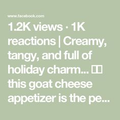 the text reads, 12k views 1k reactions creamy tangy and full of holiday charm