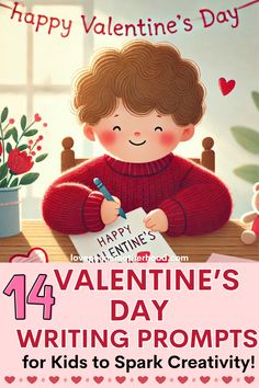 valentine's day writing prompts for kids to spark creativity