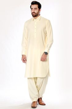 The shalwar are loose pajama-like trousers. The legs are wide at the top, and narrow at the ankle. The kameez is a long shirt or tunic, often seen with a Western-style collar; however, for female apparel, the term is now loosely applied to collarless or mandarin-collared kurtas. Long Shirt, Mandarin Collar, Western Style, Dress Clothes For Women, Western Fashion, Pakistan, Tunic Tops, Dress Outfits, Long Sleeve Blouse