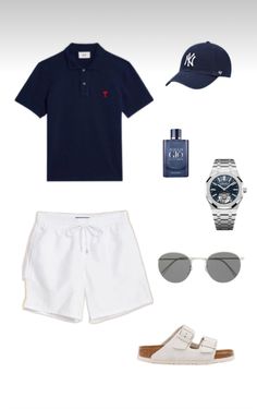 Clean Aesthetic Outfit Male, Clean Boy Outfits, Laidback Outfit, Boy Outfits Aesthetic, Outfit Cowok, Greece Outfit