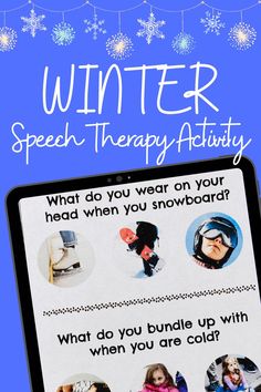 This 46-page Winter Workbook is filled with Speech Therapy activities for older kids who may need extra help with reading comprehension,vocabulary,  labeling, matching, social skills, categories, following directions Winter Speech Therapy Activities, Categories Speech Therapy, Functional Language, Speech Teletherapy, Speech Therapy Activities Preschool, Activities For Speech Therapy, Winter Speech Therapy, Slp Materials, School Speech Therapy