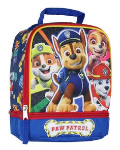 PRICES MAY VARY. THIS PAW PATROL LUNCH BOX IS OFFICIALLY LICENSED LARGE CHARACTER DESIGN - This lunch tote features a great design of 4 dogs from the hit series Marshall, Chase, Skye, and Rubble MEASURMENTS - Approx. 9" x 8" x 4.5". Manufacturer recommended age: 3 years and older. INSULATED DUAL-COMPARTMENTS FIT FOOD AND DRINKS - The insulated interior compartment is the perfect size for drinks, sandwiches, and snacks. You can easily fit everything you need to get you or a young one through lunc Paw Patrol Party Supplies, Paw Birthday, Bottle Gift Tags, Lunch Box Set, Kid Friendly Lunches, Paw Patrol Nickelodeon, Kids Lunch Bags, School Lunch Box, Perfect Lunch