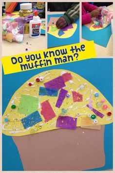 a collage of pictures with the words do you know the muffin man?