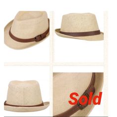 Material: Straw Style: Fedora Hat Size: Lxl Circumference: 23.2" Height: 5.1" Brim 1.8" This Fedora Straw Hat Will Certainly Top Off Your Summer Outfit. The Two Colors Are Natural And Khaki With Brown Belt. Casual Adjustable Fit Fedora For Spring, Summer Adjustable Fit Cap, Adjustable Panama Hat For Summer, Adjustable Summer Panama Cap, Fitted Summer Cap, Casual Summer Panama Cap, Classic Beach Cap, Beige Hats With Adjustable Fit And Short Brim, Beige Adjustable Fit Hat With Short Brim