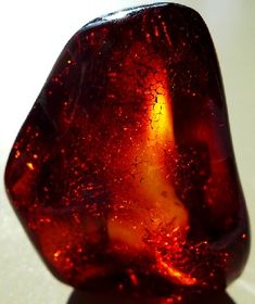 Deep Orange Amber Stones - Image credit Wikipedia/Oxfordian Kissuth _ You can buy Amber as chips, polished beads or even raw depending on your taste. Amber Teething Necklace, Fire Stone, Gemstones Crystals, Amber Gemstone, Deep Orange, Teething Necklace, Sacral Chakra