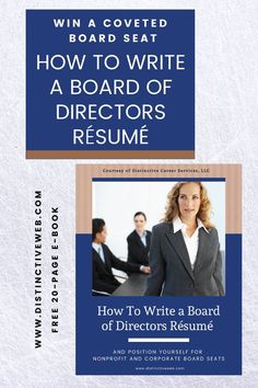 how to write a director's resume