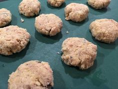 cookies are lined up on a cookie sheet and ready to go into the oven for baking