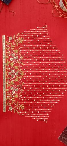 Magam Work, Silk Thread Bangles Design, Simple Work, Kids Blouse Designs, Traditional Blouse Designs, Blouse Design Images, Simple Embroidery Designs