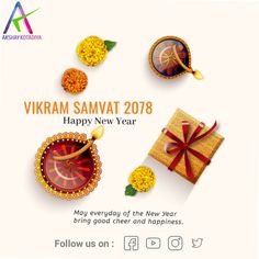 the happy new year greeting card for vikram samvati, which is also available