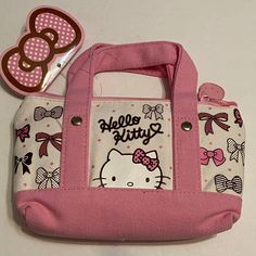 Sanrio Hello Kitty Canvas Pouch! Material:Cotton. Size:7.25”Lx4.5”Hx1.75”D.Licensed Products ! White Hello Kitty Pouch Bag, Cute White Pouch Coin Purse, Cute White Coin Purse For Daily Use, Cute White Bag With Zipper Pouch, Cute White Rectangular Pouch, Sanrio Shopping, Hello Kitty Canvas, Sanrio Bags, Sanrio Bag