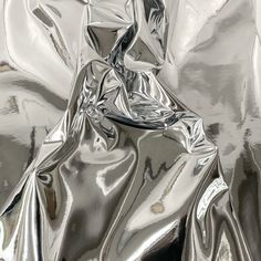 shiny silver material is seen in this image