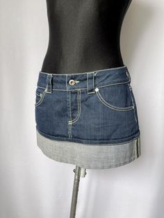 All measurements are taken in cm with the item laid flat. Length 30 Waist 41 Hips 49 Mini Skirt Blue, Y2k Denim, Micro Mini, Mini Fashion, Blue Jean, Style Vintage, Etsy Vintage, Denim Skirt, Blue Jeans