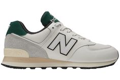 New Balance 574 White Green Men's - U574VX2 - US New Balance 574 Green, New Balance 574 White, New Balance 574 Shoes, Mens New Balance 574, New Balance 574 Sneakers, New Balances, Reebok Sneakers, New Balance 574, New Balance Men