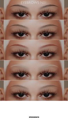 Sims4 Eyebrows, Sims Face, Cc Makeup, Play Sims 4, Free Sims 4