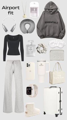 Aeroport Outfit, Road Trip Outfit Ideas, Stockholm Outfits, Cute Airport Outfit, Comfy Airport Outfit, Airport Fit, Cute Travel Outfits, Airplane Outfits, Airport Outfits