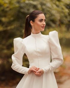 Simple Elegant Dresses, Modest Wedding Dresses With Sleeves, Simple Bridesmaid Dresses, Fancy Wedding Dresses, Muslim Fashion Dress