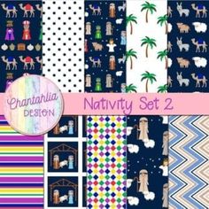 a variety of patterns and designs for nativity set 2